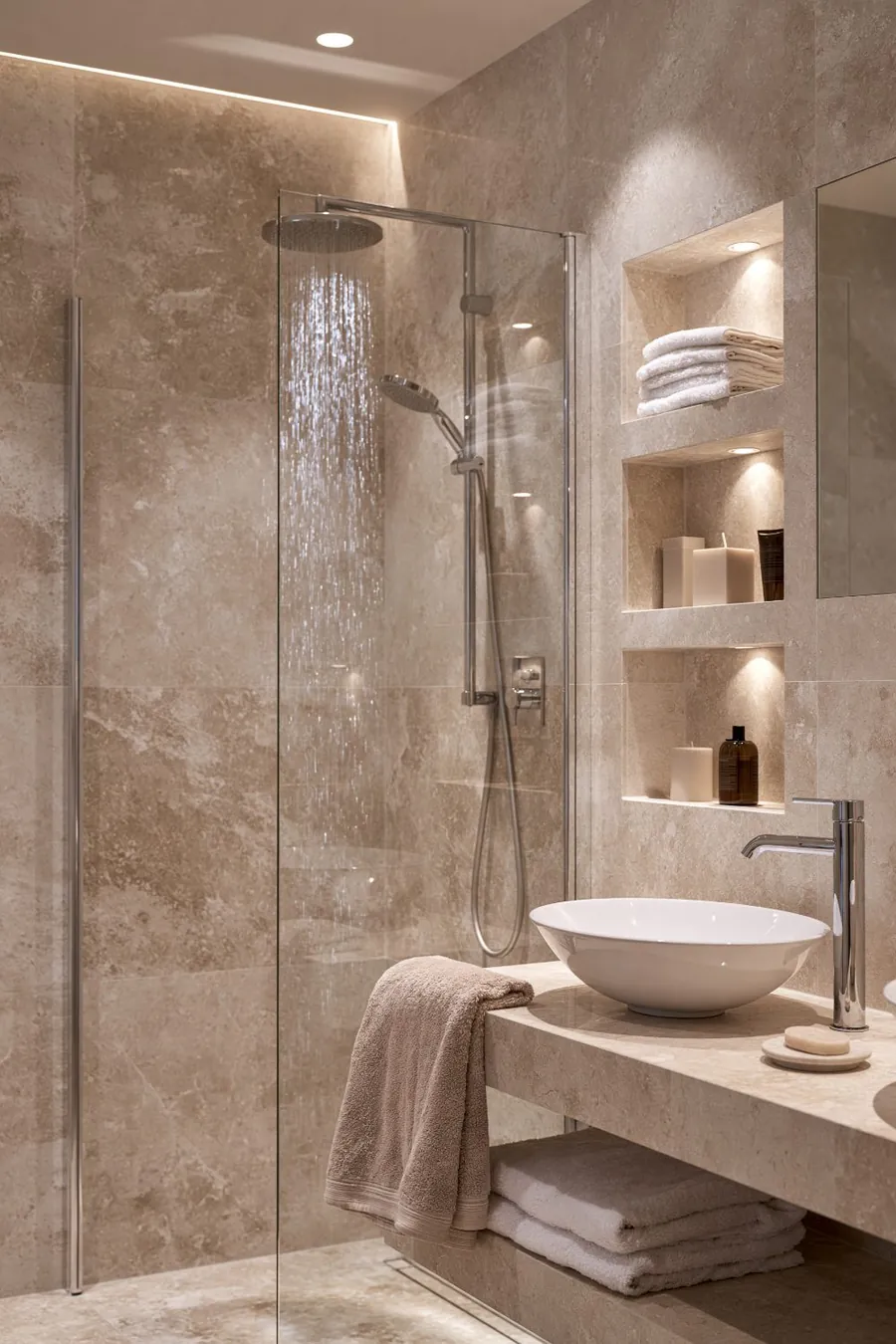 Salle de bain en pierre naturelle